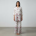 NIZORI Women Printed Co-Ord Set | Straight Kurti with Matching Pants | Casual & Office Wear Ethnic Set