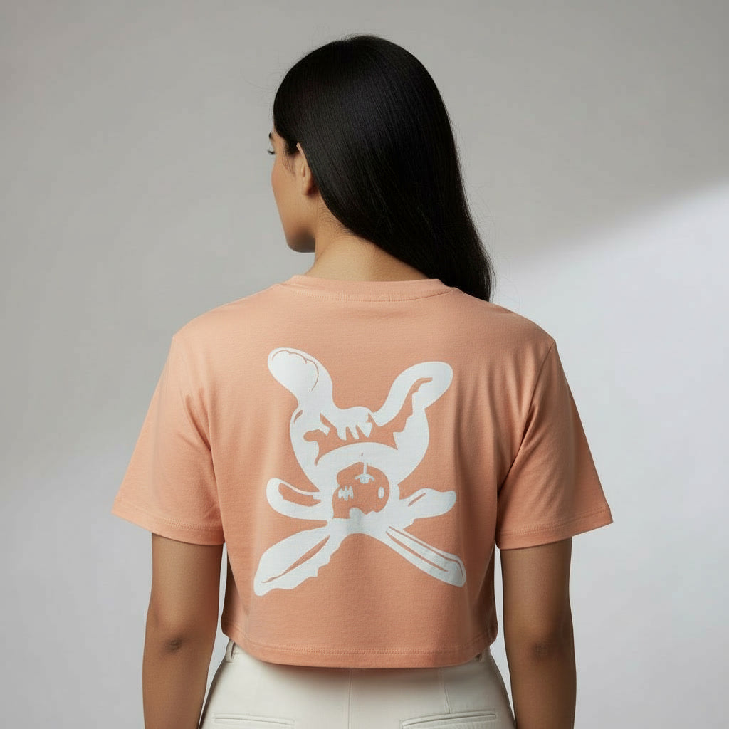 NIZORI Women's Premium Graphic Crop Top | Casual Street Style Printed Crop Tee